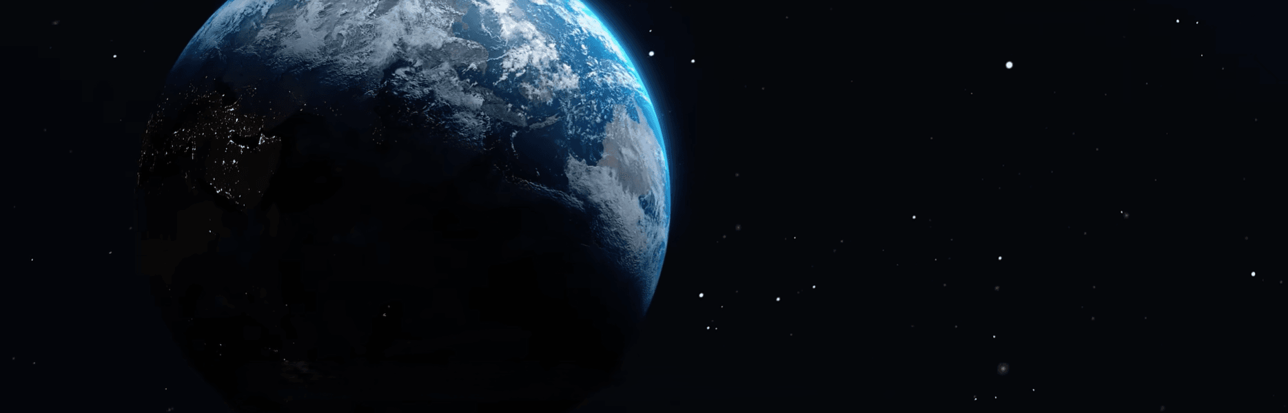 Earth and space showing sustainable energy